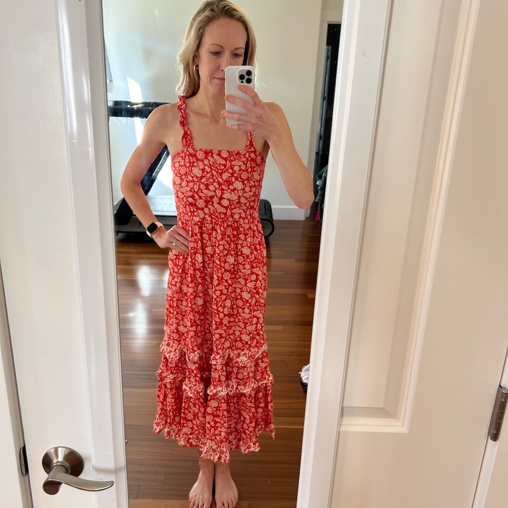 Small Red Maxi Dress